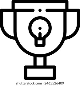 award icon. Thin Linear Style Design Isolated On White Background