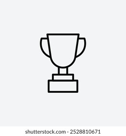 Award icon in tree different line stroke sizes.