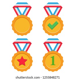 award icon in trendy flat design, medal vector icon 