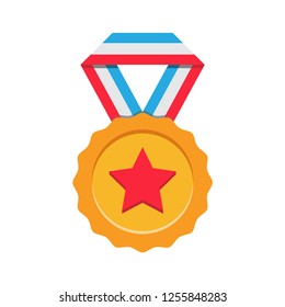 award icon in trendy flat design, medal vector icon 