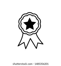 award icon trendy flat design