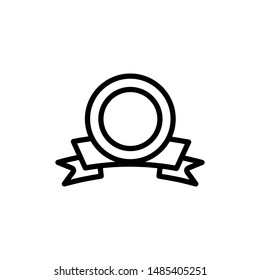 award icon trendy flat design, medal icon