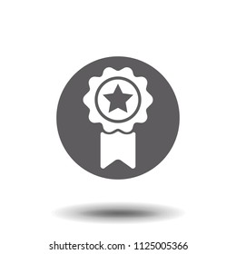 Award Icon in trendy flat style isolated on white background. Badge symbol for your web site design, logo, app, UI. Vector illustration.