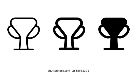 Award icon. Trophy cup sign. Success symbol. Victory achievement pictogram. Champion prize illustration.