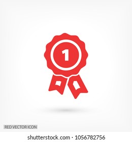 Award icon vector