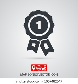 Award icon vector