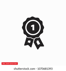 Award icon vector