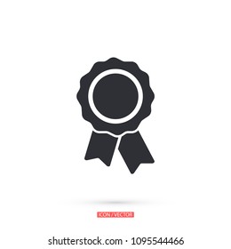 Award icon vector