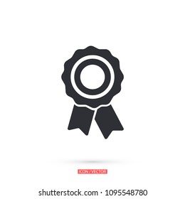 Award icon vector