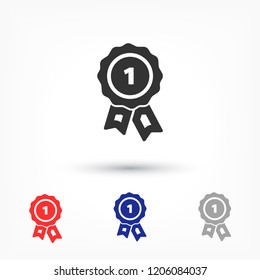 Award icon vector