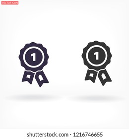 Award icon vector