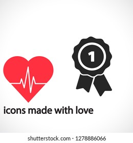Award icon vector