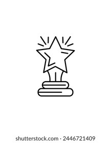 Award-Symbol, Vektorgrafik Beste Linie Con.