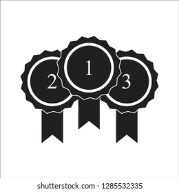 award icon vector black and white