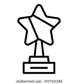 Award-Symbol-Vektorgrafik. Becher-Illustrationszeichen. Siegersymbol. Medaillenlogo.