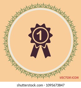 Award icon, vector design element