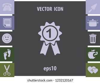 Award icon, vector design element