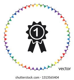 Award icon, vector design element