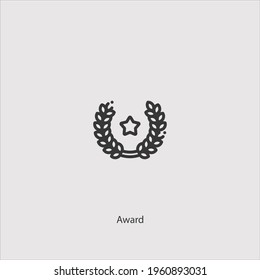 Award-Symbol Vektorsymbol.Editable stroke.linear style sign for use web design and mobile apps,logo.Symbol illustration.Pixel Vektorgrafiken - Vektorgrafik