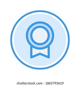 award icon vector illustration. award icon blue color design.
