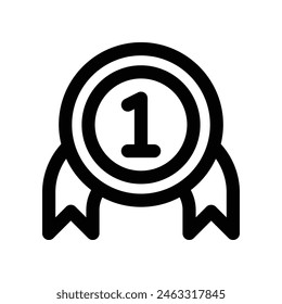 icono de premio. icono de línea de Vector para su Sitio web, móvil, presentación y diseño de logotipo.