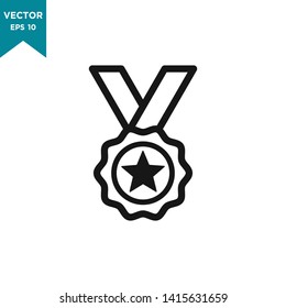 award icon vector logo template, medal icon 