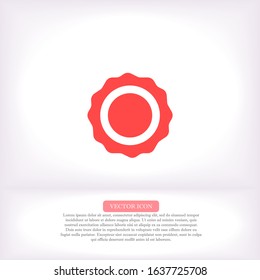 Award icon vector icon , lorem ipsum Flat design