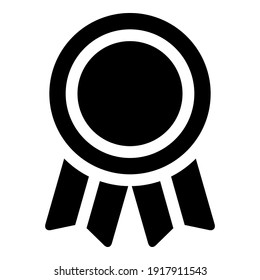 Vector de icono de premio. signo de ilustración de trofeo. símbolo del ganador. logotipo de campeón.