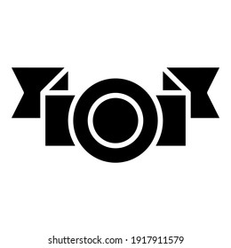 Vector de icono de premio. signo de ilustración de trofeo. símbolo del ganador. logotipo de campeón.