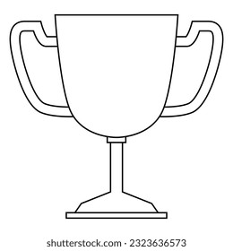 Vector de icono de premio. Signo de ilustración de trofeo. Símbolo o logotipo de éxito.