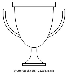 Vector de icono de premio. Signo de ilustración de trofeo. Símbolo o logotipo de éxito.