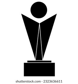 Award icon vector. Trophy illustration sign. Success symbol or logo.