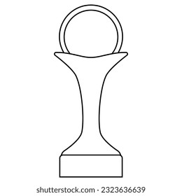 Vector de icono de premio. Signo de ilustración de trofeo. Símbolo o logotipo de éxito.
