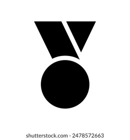 Award icon vector. trophy illustration sign. winner symbol. medal logo. 