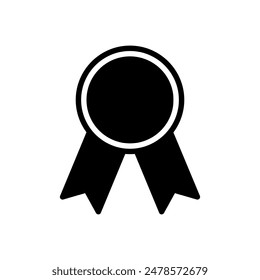 Icono de premio Vector. símbolo de ilustración de trofeo. símbolo ganador. logo de medalla. 