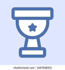 Award icon. Vector trophy. Winner sign. Cup