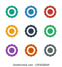 award icon white background. Editable filled award icon from marketing. Trendy award icon for web and mobile.