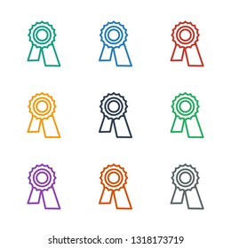 award icon white background. Editable outline award icon from company. Trendy award icon for web and mobile.