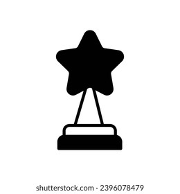 award icon with white background vector stock illustration