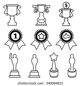 Award icon.outline vector