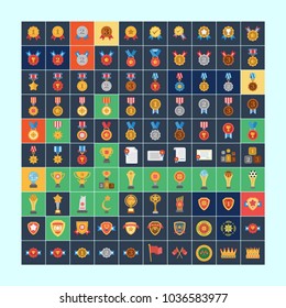 Award icons set