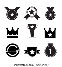 Award icons set