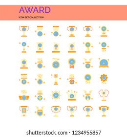 Award Icons Set. UI Pixel Perfect Well-crafted Vector Thin Line Icons. The illustrations are a vector.