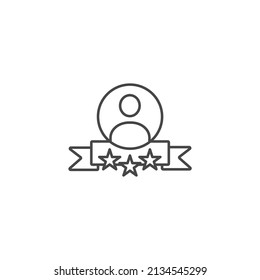 Award icons  symbol vector elements for infographic web