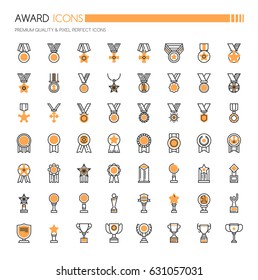 Award Icons , Thin Line and Pixel Perfect Icons