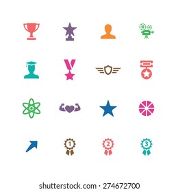 award icons universal set for web and mobile 
