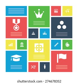 award icons universal set for web and mobile 