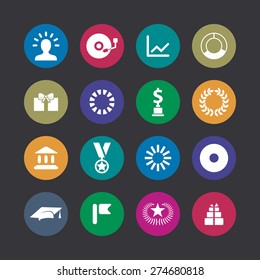award icons universal set for web and mobile 