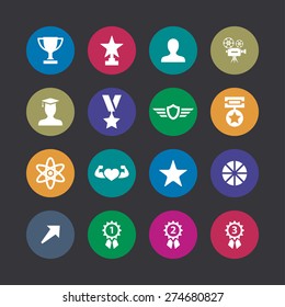 award icons universal set for web and mobile 