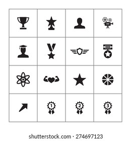 award icons universal set for web and mobile 
